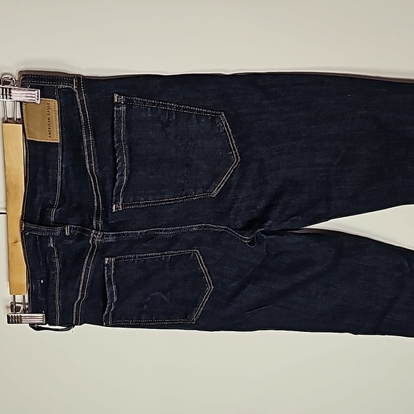 American Eagle dark wash next level stretch size 4 high rise jeggings - Picture 4 of 8